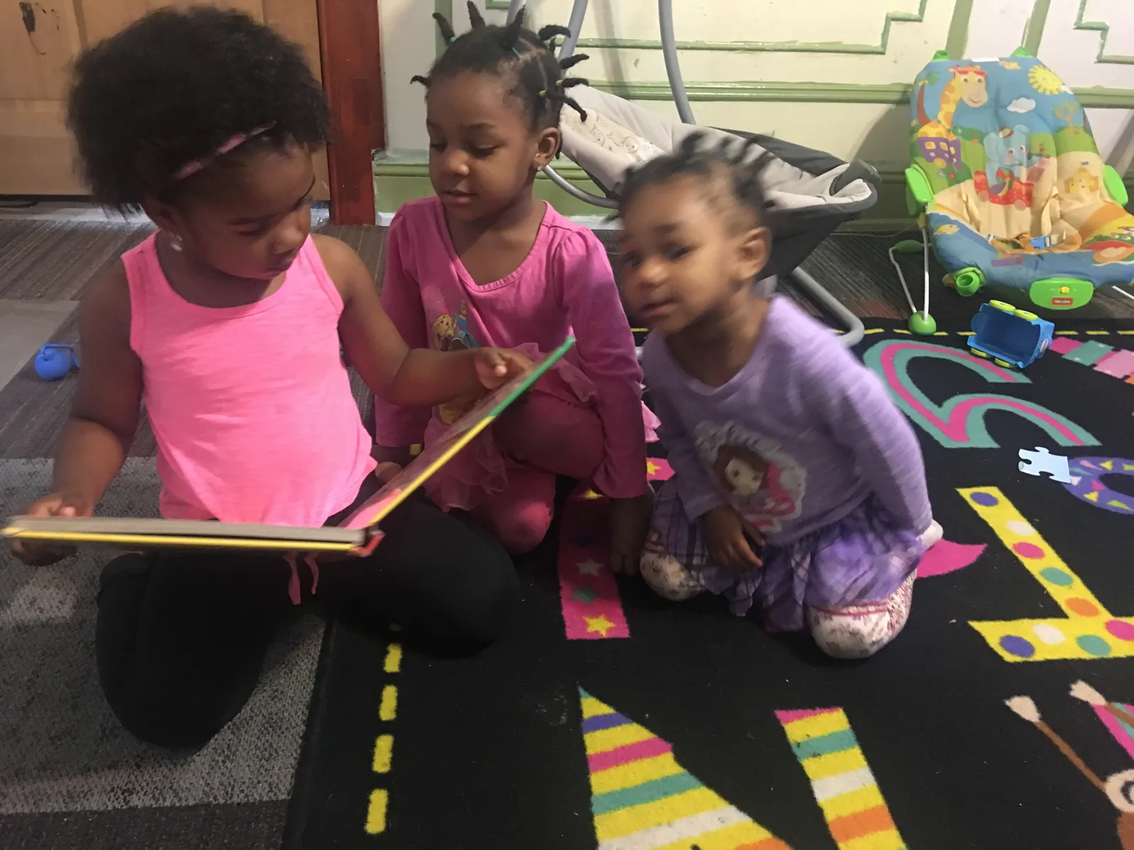 Children reading together