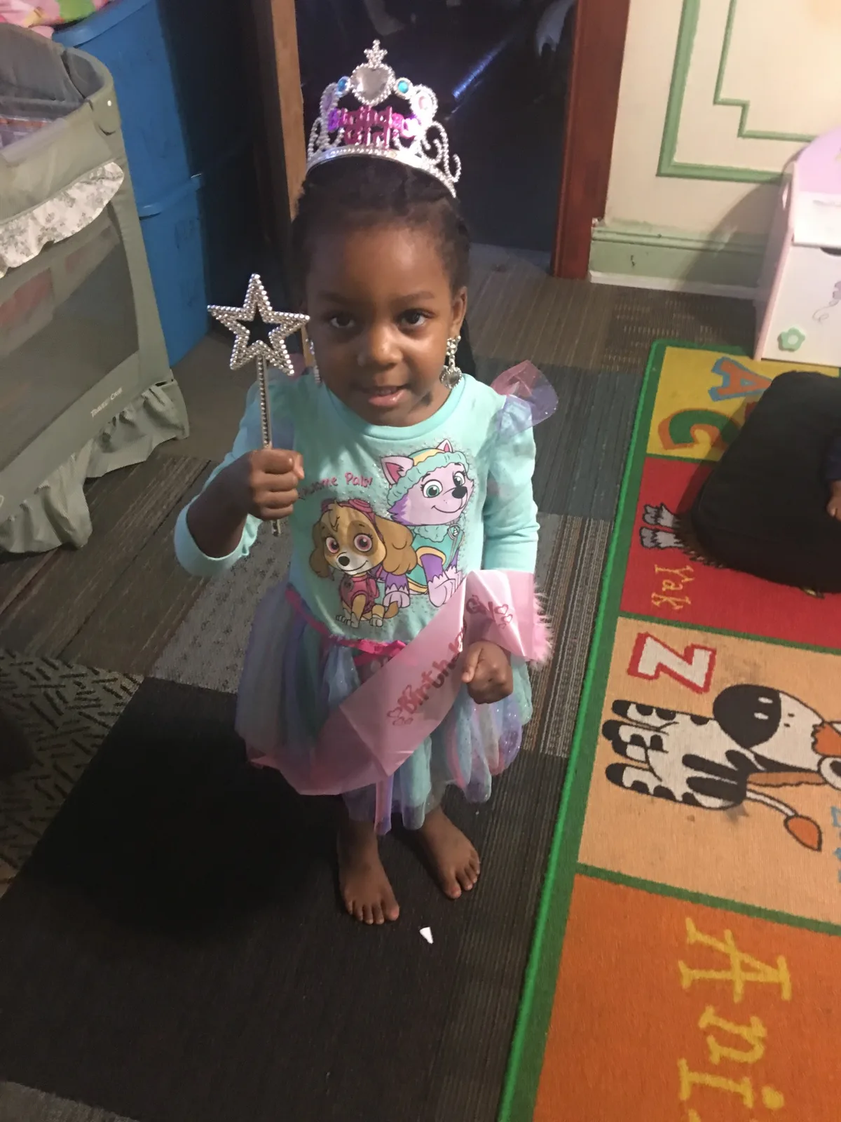 Child dressed for a daycare celebration